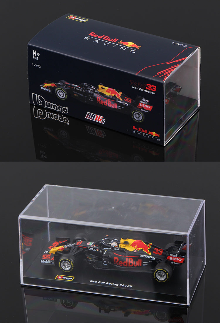 Premium Bburago 1:43 Red Bull RB16B 2021 #33 Max Verstappen #11 Checo Perez