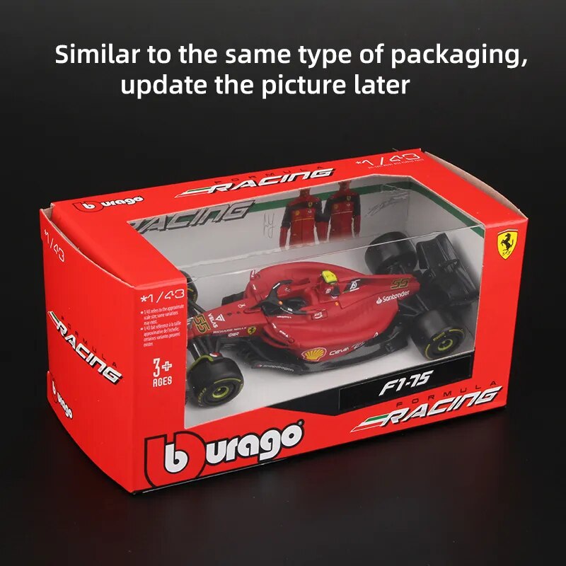 Bburago 1:43 2023 Scuderia Ferrari SF23 #16 Leclerc #55 Sainz