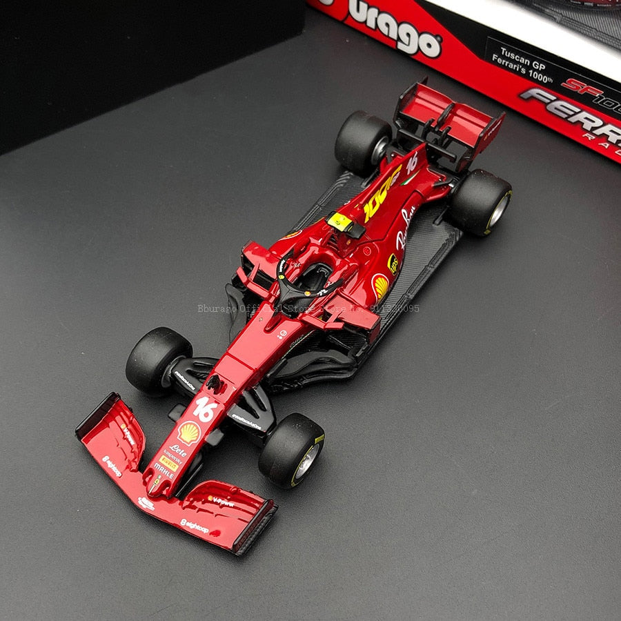 Bburago 1:43 2020 Ferrari F1 SF1000 Special Paint #5 S. Vettel #16 C. Leclerc