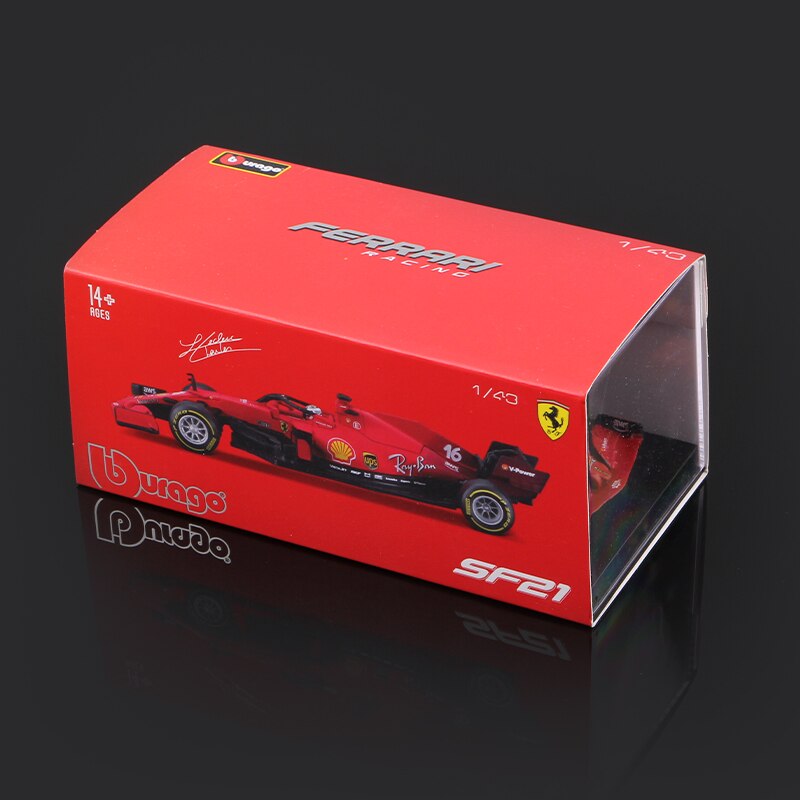 Premium Bburago 1:43 Ferrari F1 SF21 #16 C. Leclerc #55 C. Sainz