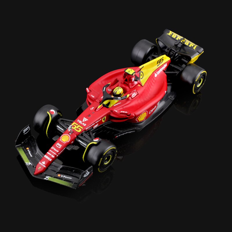 Premium Bburago 1:43 75th Anniversary MONZA 2022 F1 Scuderia Ferrari F1-75 #16 Leclerc #55 Sainz