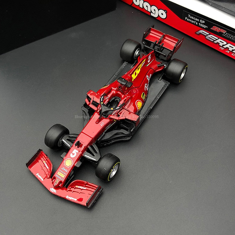 Bburago 1:43 2020 Ferrari F1 SF1000 Special Paint #5 S. Vettel #16 C. Leclerc