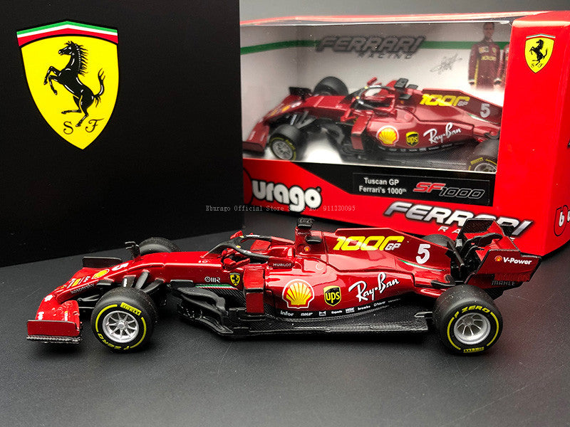 Bburago 1:43 2020 Ferrari F1 SF1000 Special Paint #5 S. Vettel #16 C. Leclerc