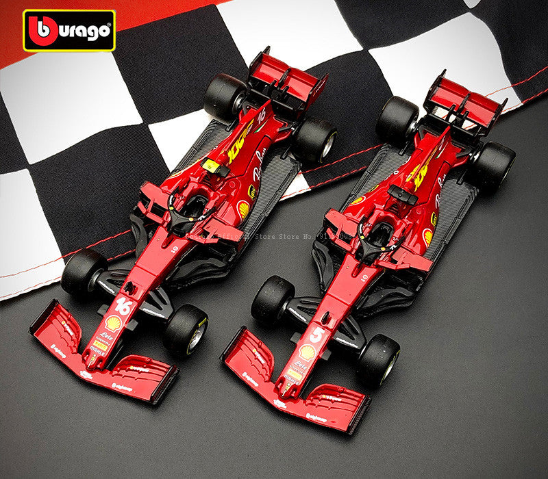 Bburago 1:43 2020 Ferrari F1 SF1000 Special Paint #5 S. Vettel #16 C. Leclerc
