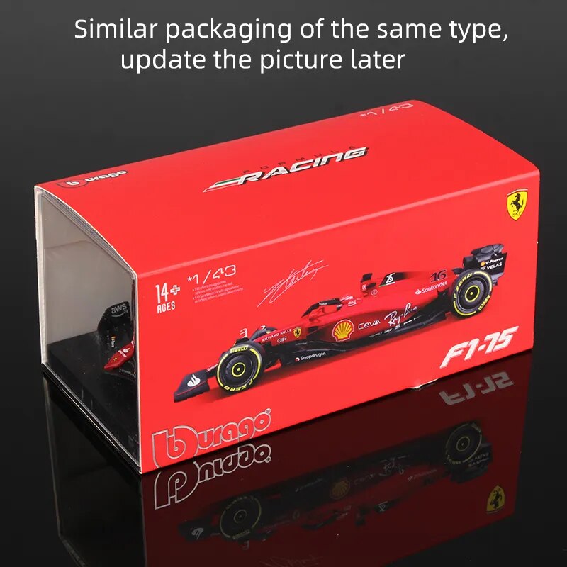 Premium Bburago 1:43 2023 Scuderia Ferrari SF23 #16 Leclerc #55 Sainz