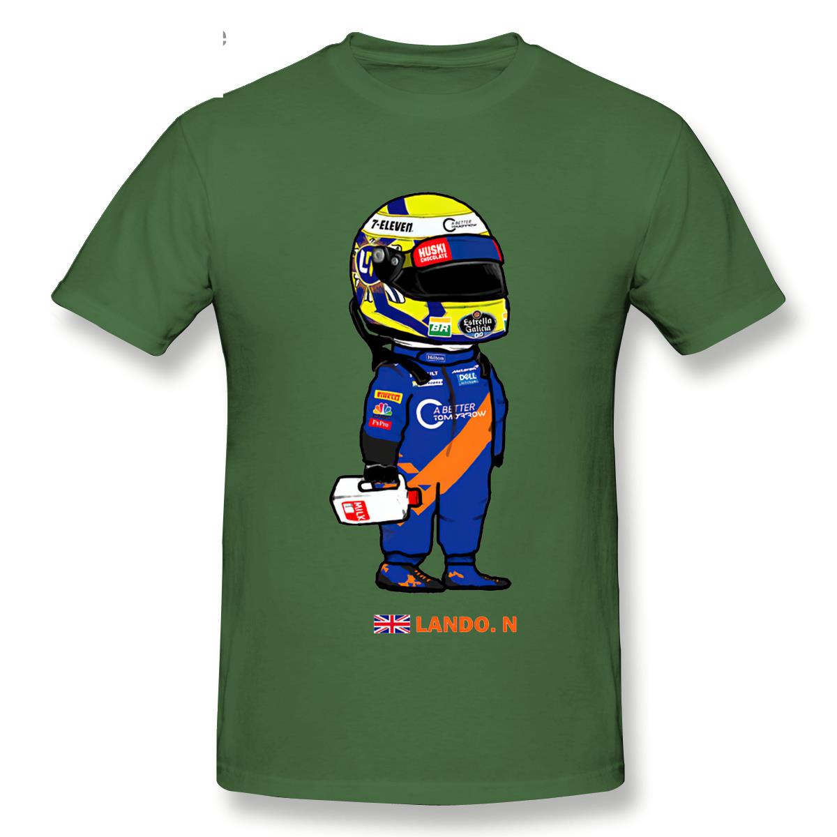 T-Shirt Cartoon Lando Norris And The Milk