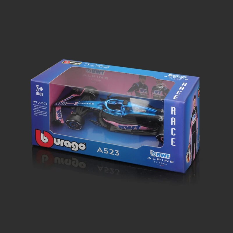 Bburago 1:43 F1 2023 BWT Alpine A523 F1 Team #10 Gasly #31 Ocon