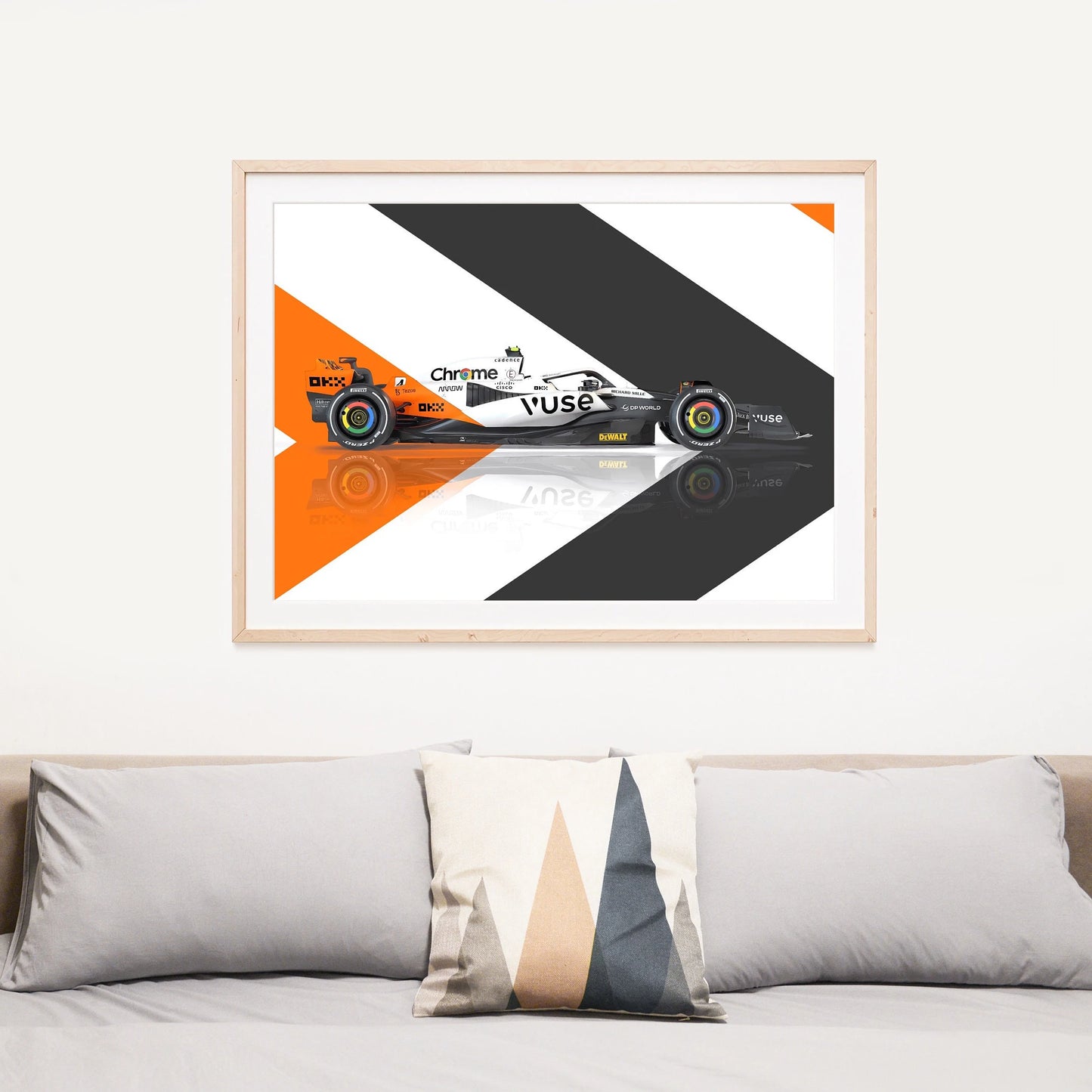 2023 F1 MCL60 Triple Crown Special Edition Monaco Livery Poster