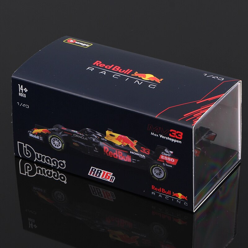 Premium Bburago 1:43 Red Bull RB16B 2021 #33 Max Verstappen #11 Checo Perez