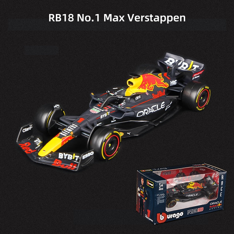 Bburago 1:43 2022 F1 Red Bull Racing RB18 1# Verstappen 11# Perez