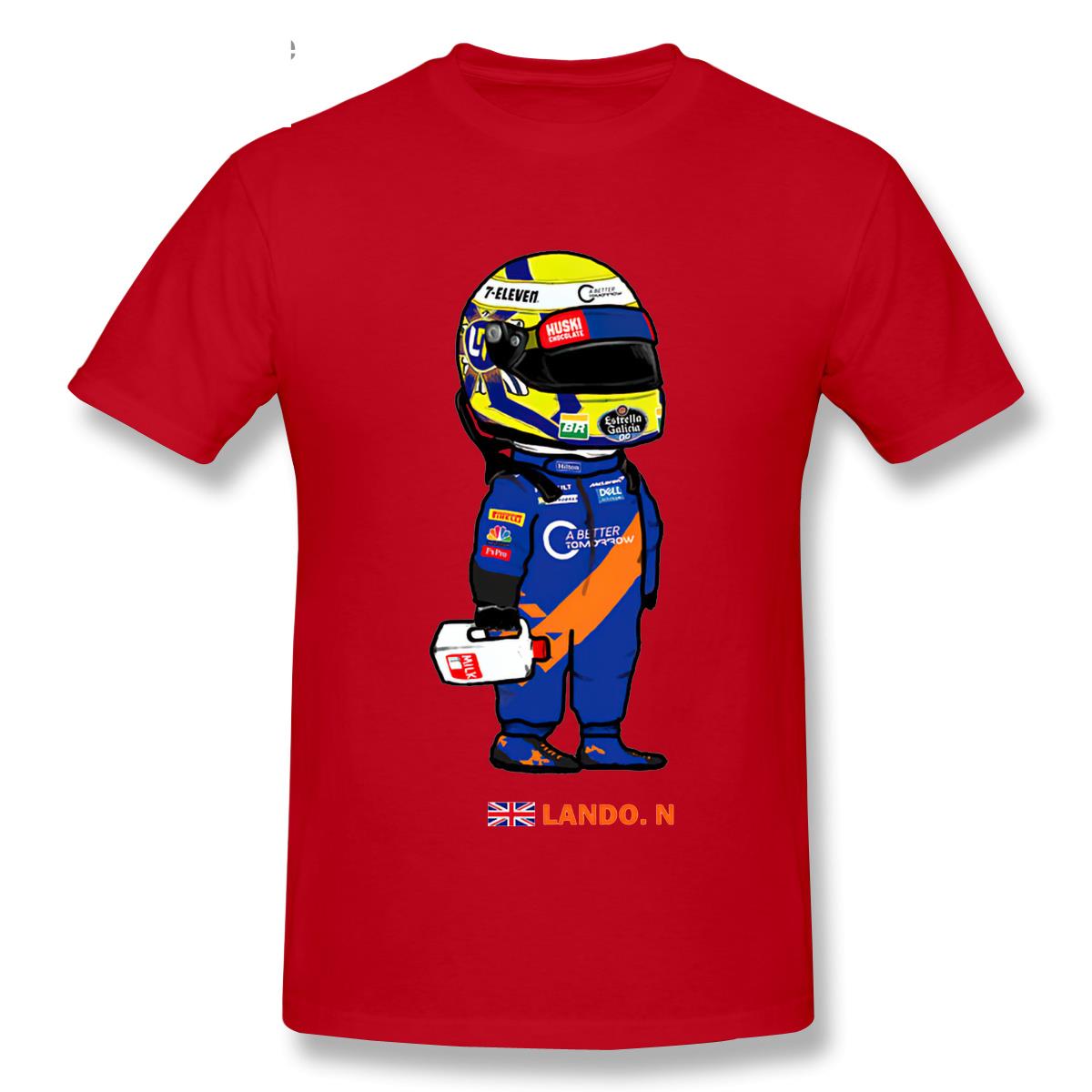 T-Shirt Cartoon Lando Norris And The Milk
