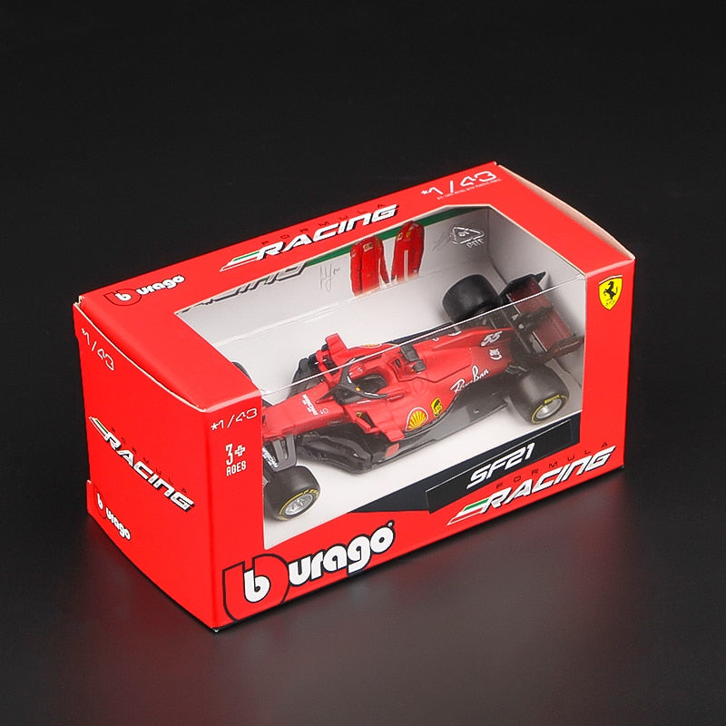 Bburago 1:43 Ferrari SF21 2021 #55 C. Sains #16 C. Leclerc