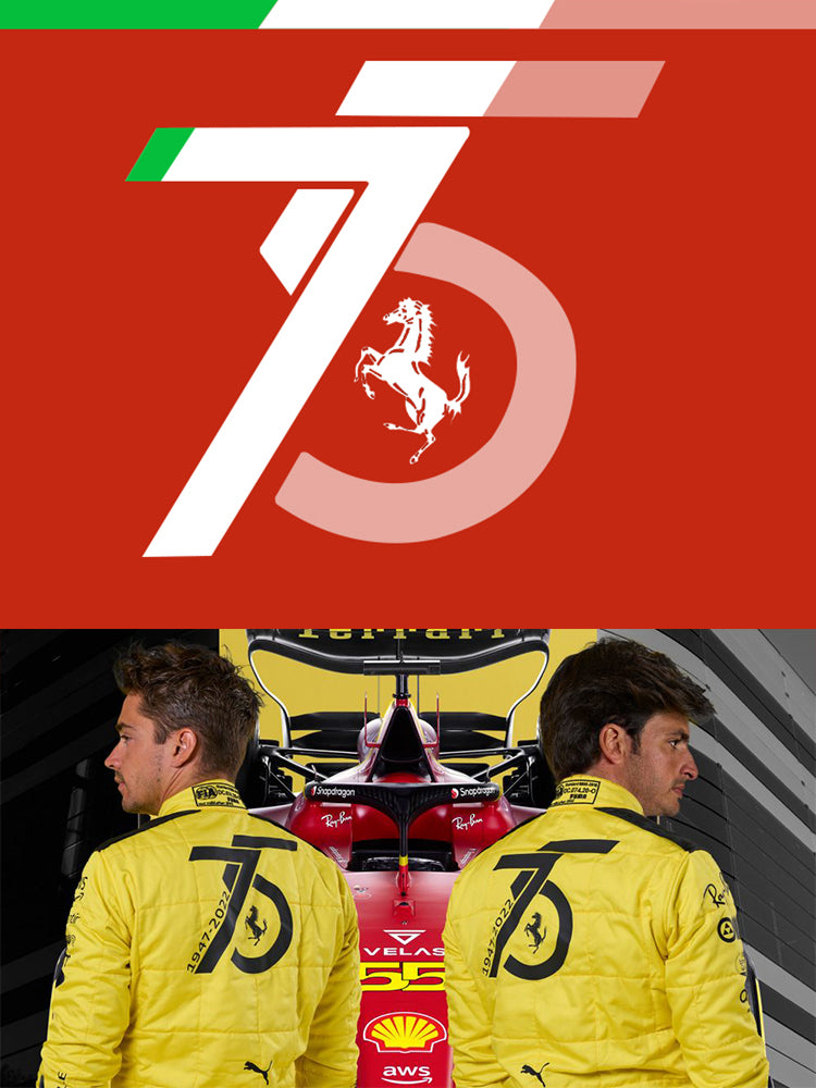 Bburago 1:43 75th Anniversary MONZA 2022 F1 Scuderia Ferrari F1-75 #16 Leclerc #55 Sainz