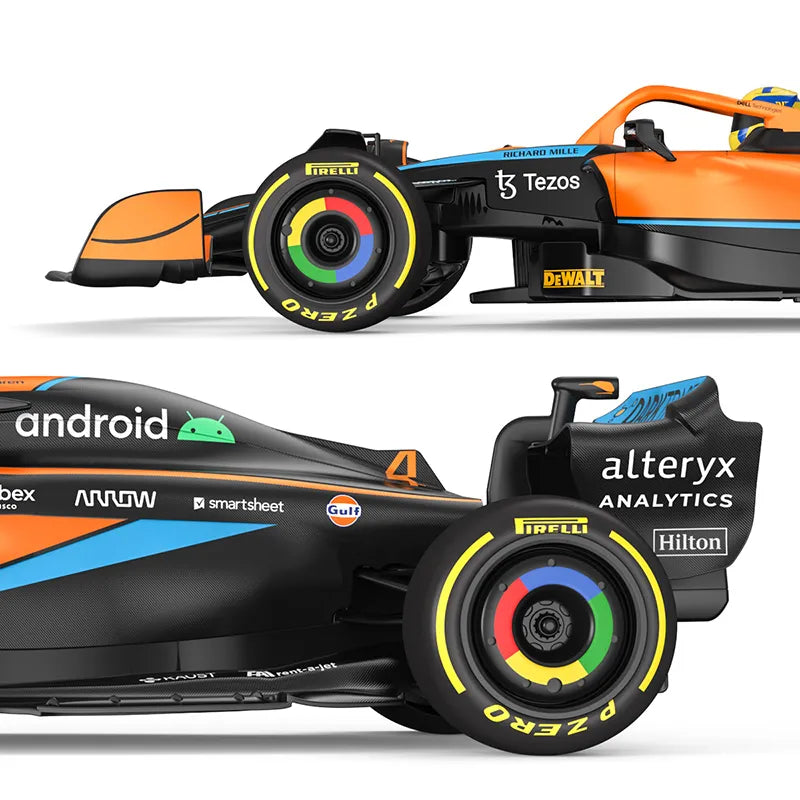 Rastar Remote Control F1 Racing Car Model McLaren MCL36 #4 Lando Norris - Scale 1:12 / 1:18