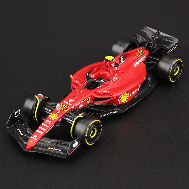 Bburago 1:43 2022 F1 Scuderia Ferrari F1-75 #16 Leclerc #55 Sainz