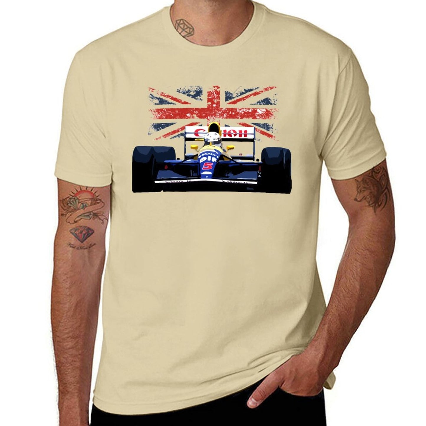 T-Shirt Williams FW14 Nigel Mansell F1 British Grand Prix