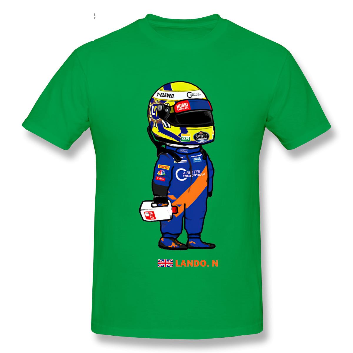 T-Shirt Cartoon Lando Norris And The Milk