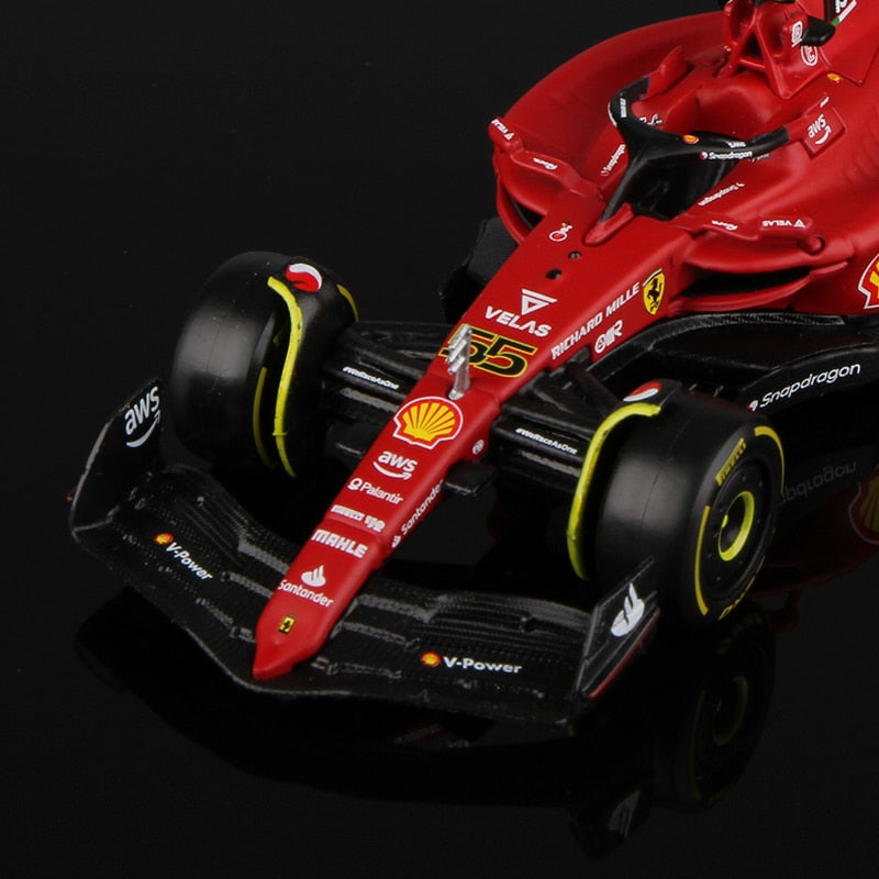 Bburago 1:43 2022 F1 Scuderia Ferrari F1-75 #16 Leclerc #55 Sainz