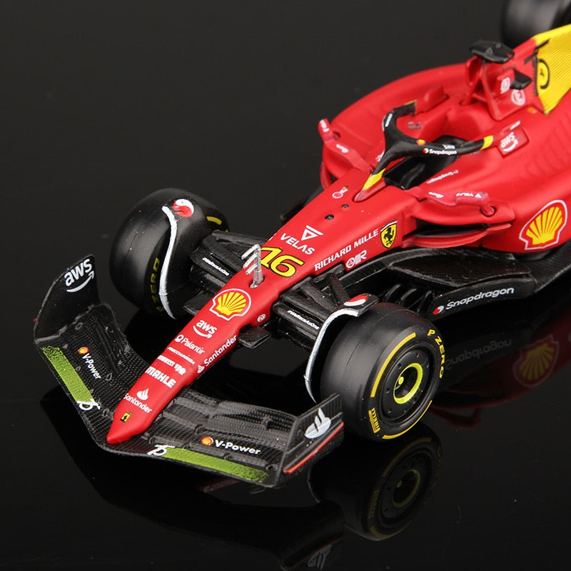 Bburago 1:43 75th Anniversary MONZA 2022 F1 Scuderia Ferrari F1-75 #16 Leclerc #55 Sainz