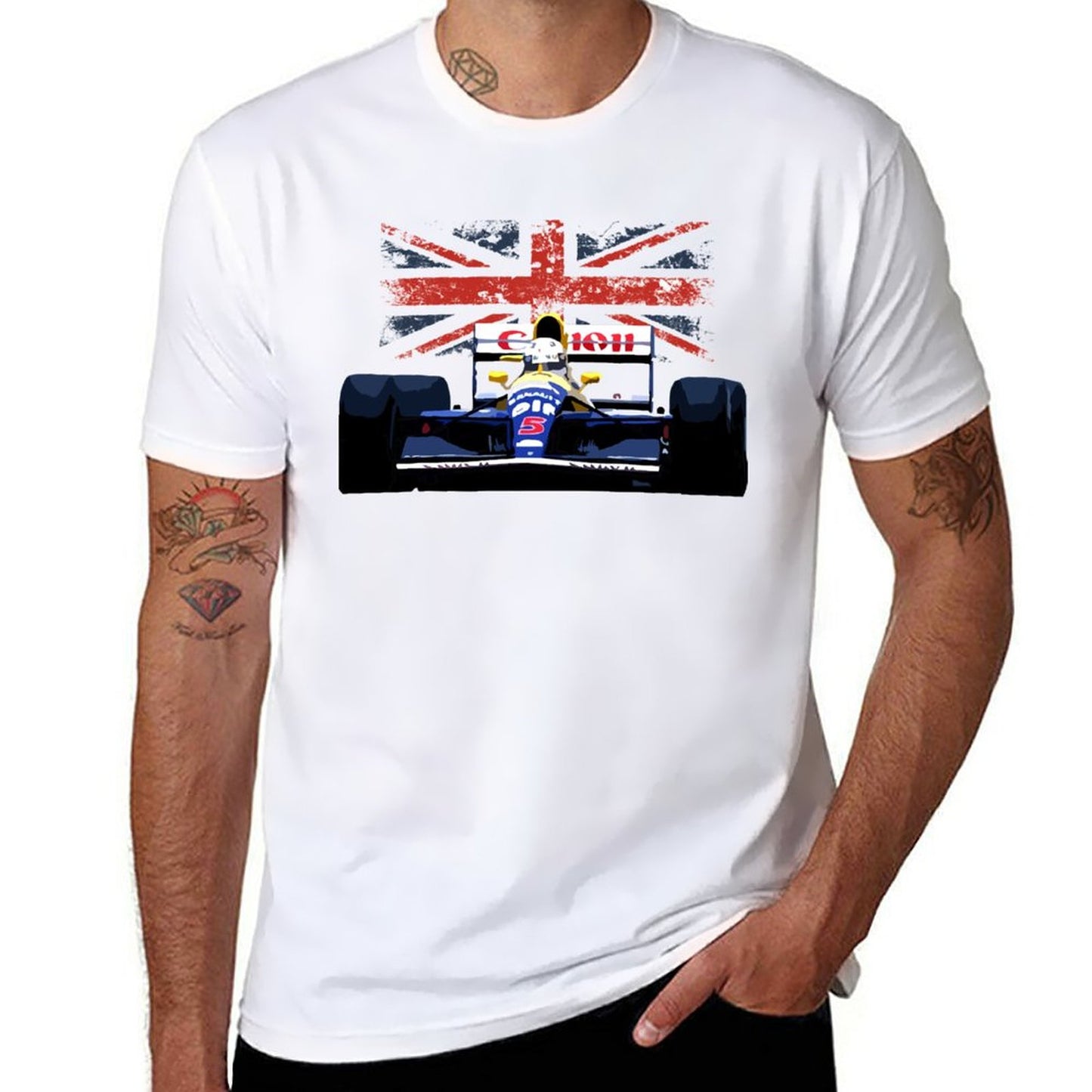 T-Shirt Williams FW14 Nigel Mansell F1 British Grand Prix