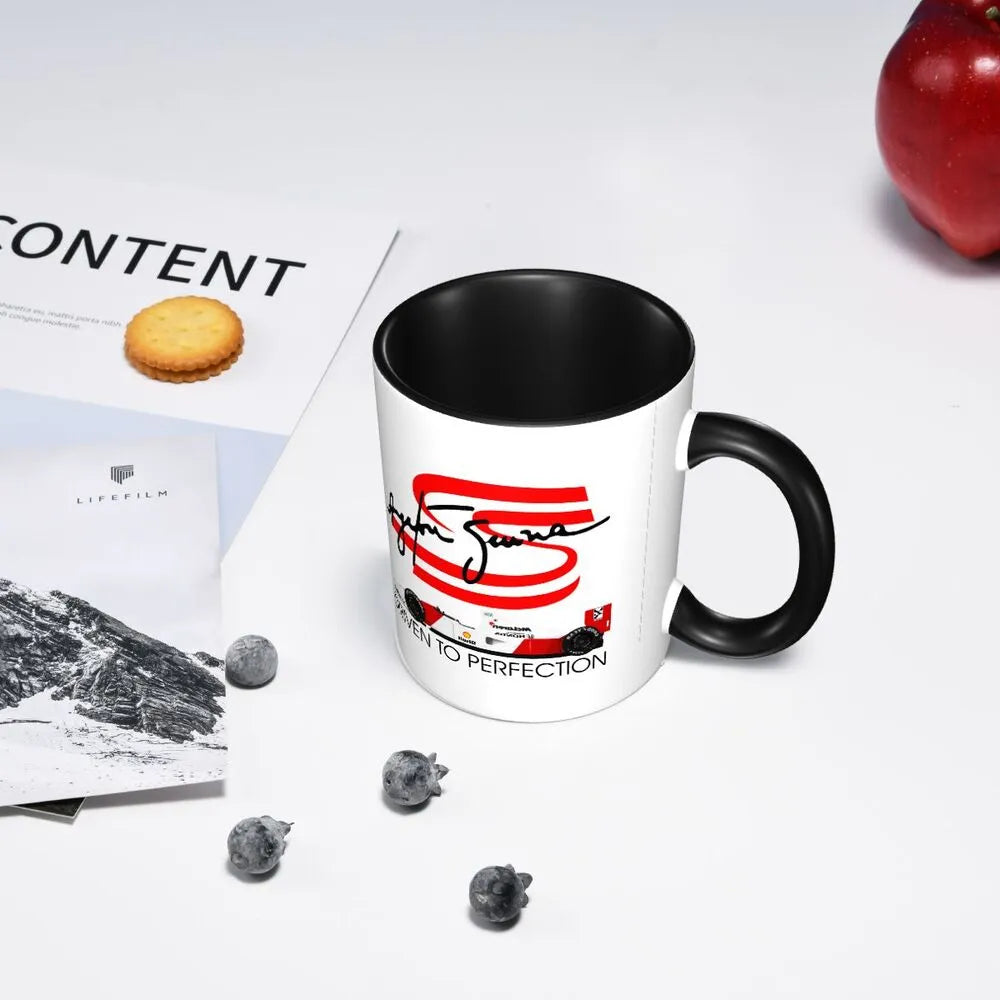 Ayrton Senna logo mug - Drive to Perfection