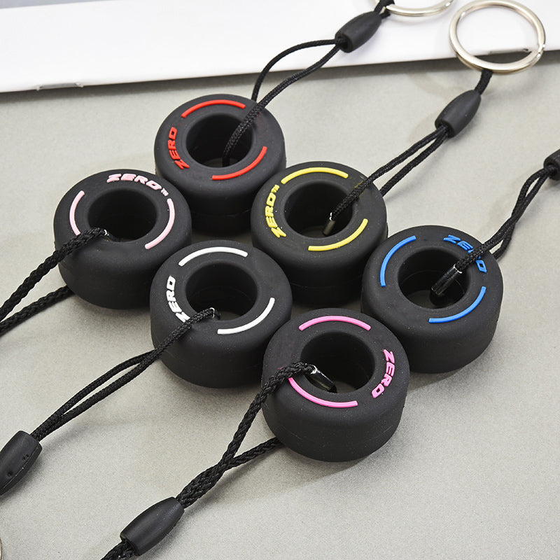 Formula 1 Car Tire Keyring