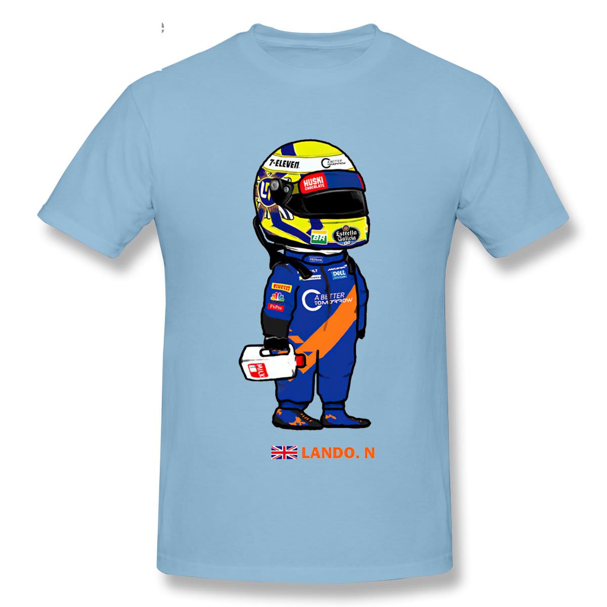 T-Shirt Cartoon Lando Norris And The Milk