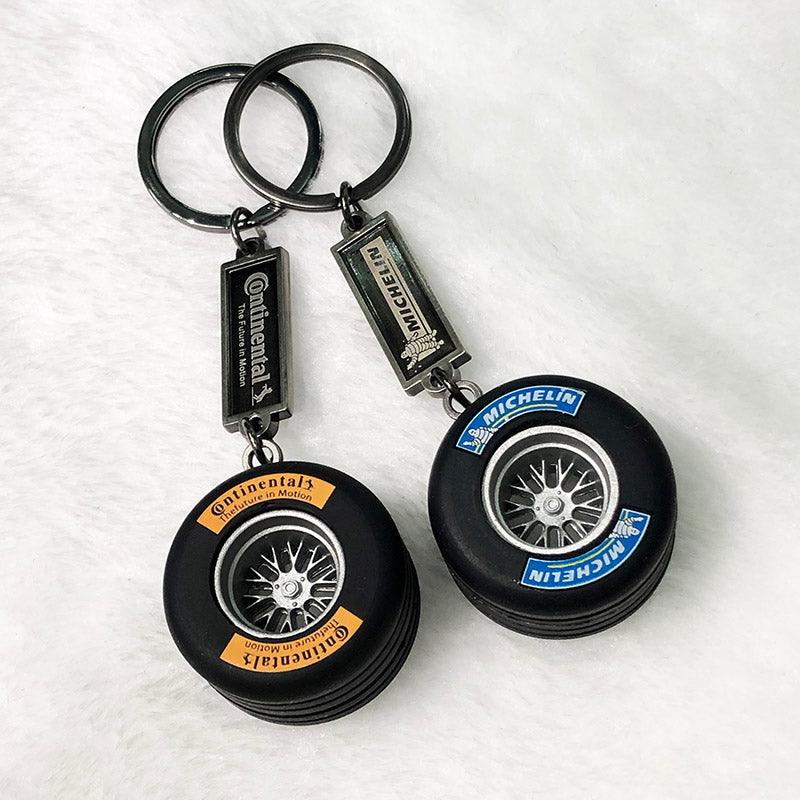 F1 Retro Tire Keyring