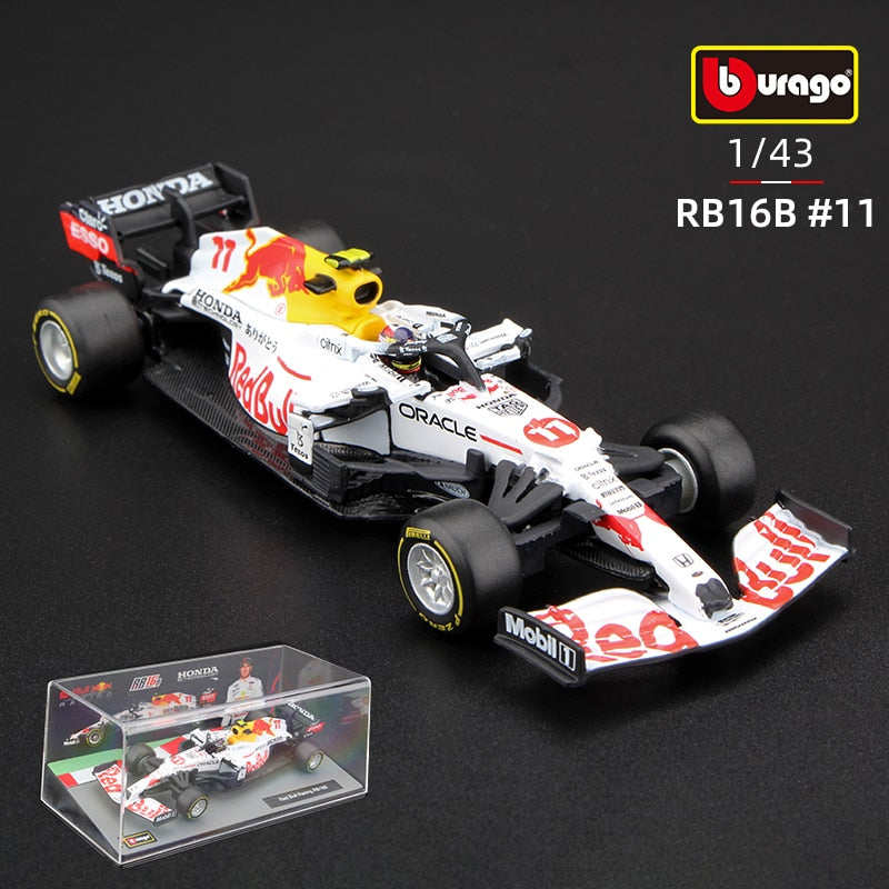 Premium Bburago 1:43 2021 F1 Red Bull Racing RB16B 33# Verstappen 11# Perez Special Paint