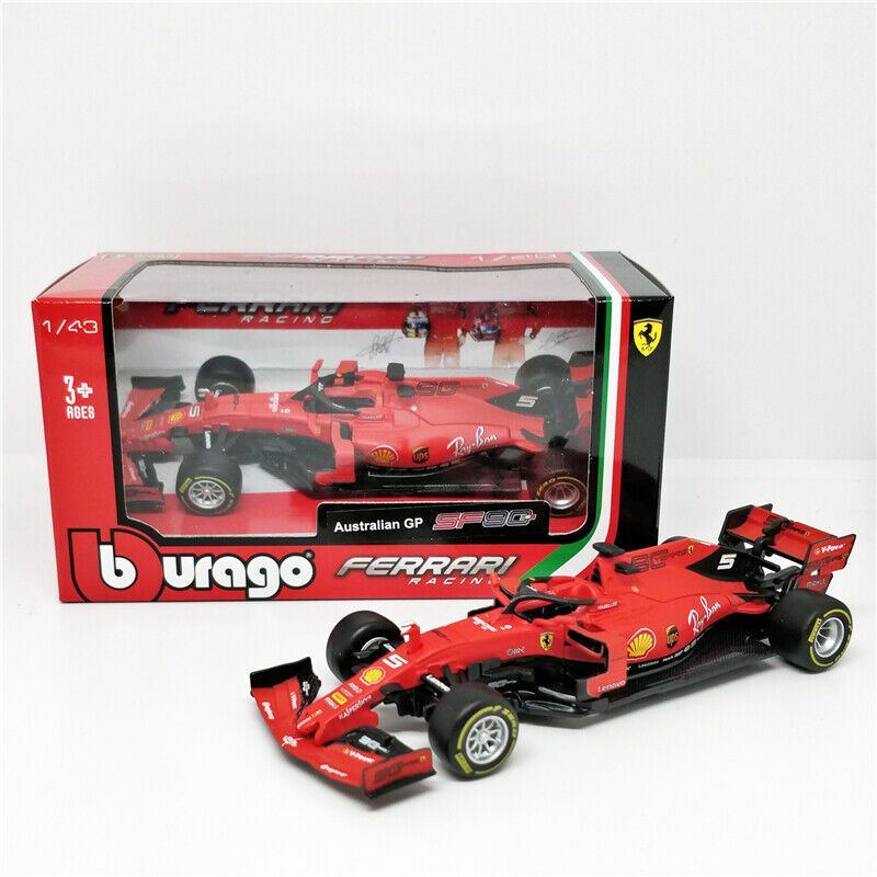 Bburago 1:43 2019 Ferrari SF90 #16 C. Leclerc #5 S. Vettel