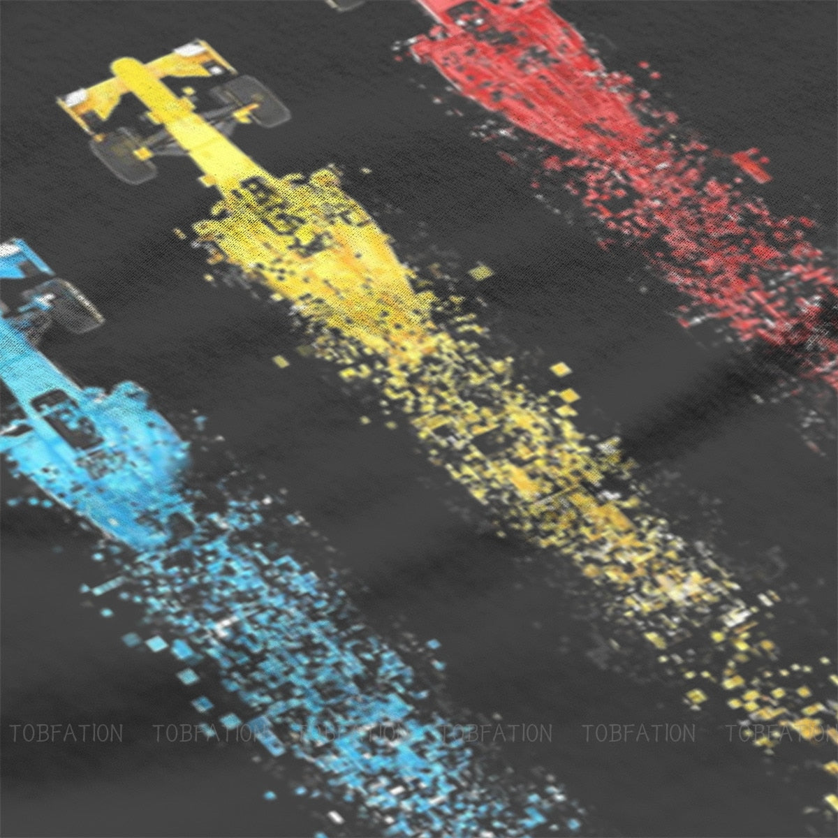 Abstract Formula 1 Cars Racing T-Shirt