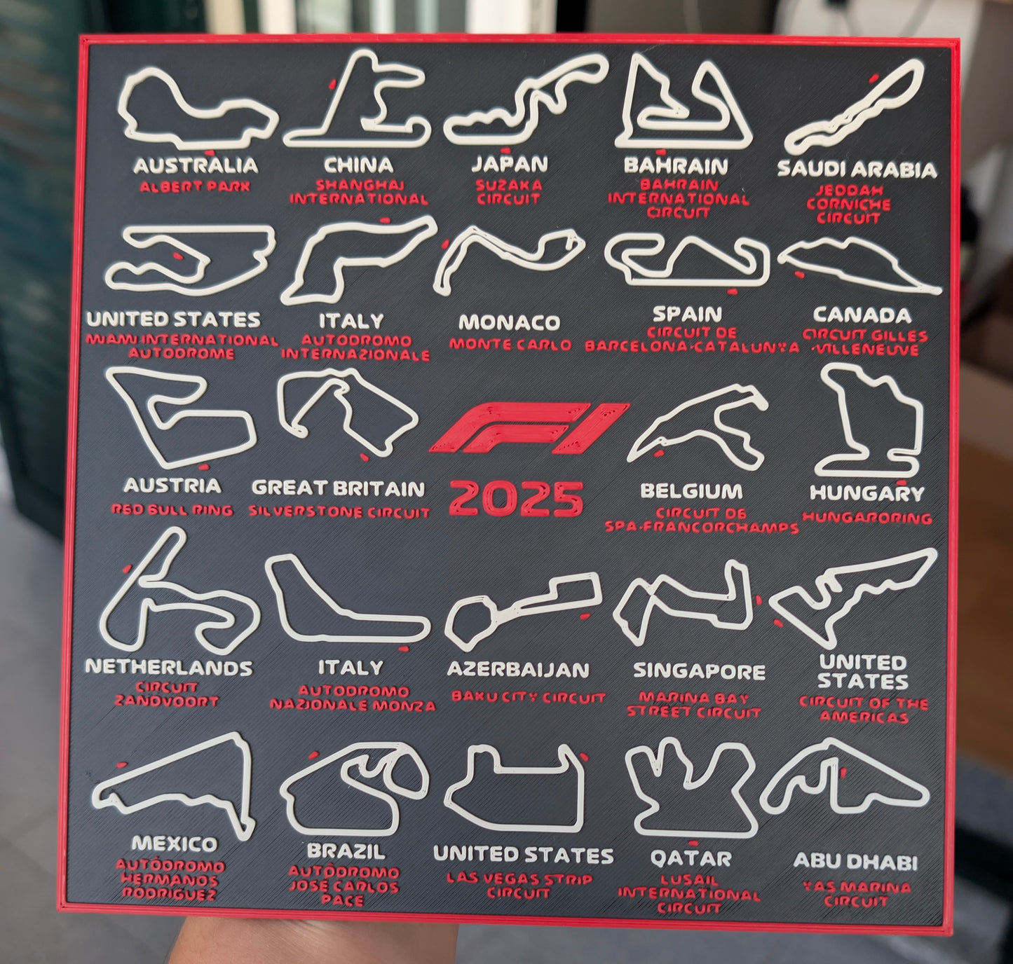 Calendário das Pistas de F1 2025