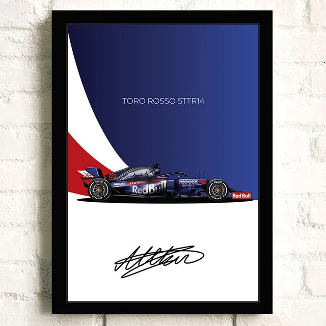 Decorative Formula 1 Poster – Racing Car Art for Walls