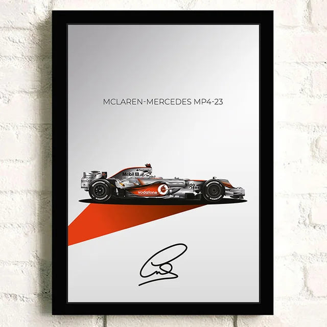 Decorative Formula 1 Poster – Racing Car Art for Walls