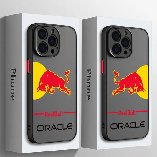 Oracle Red Bull Racing iPhone Case - Black Soft TPU