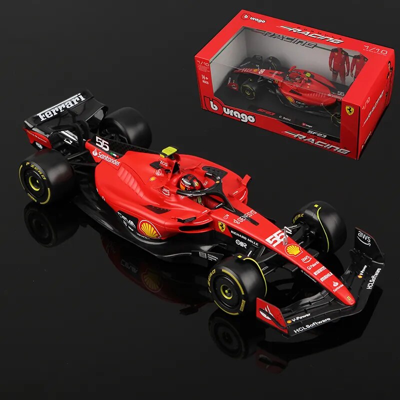 Modellino F1 Bburago 1/18 Ferrari SF-23 2023 con vetrina #16 C. Leclerc |  Motorsport Maranello Store