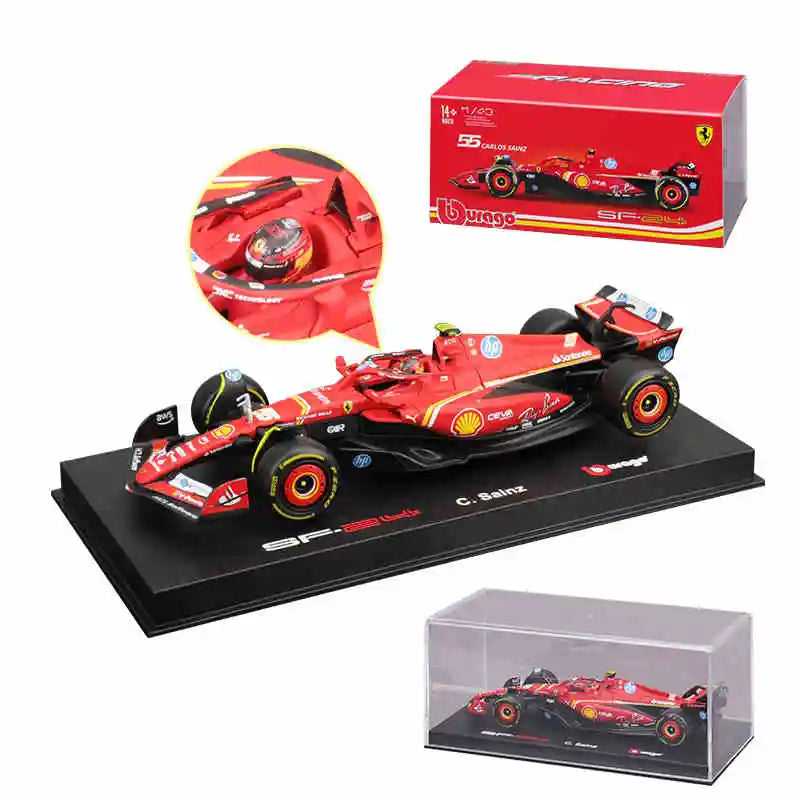 Premium Bburago 1:43 Ferrari SF24 16# Leclerc 55# Sainz