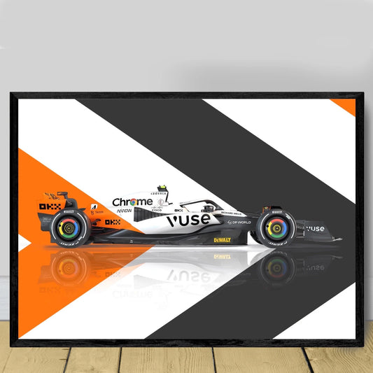 Poster 2023 F1 MCL60 Triple Crown Special Edition Monaco Livery