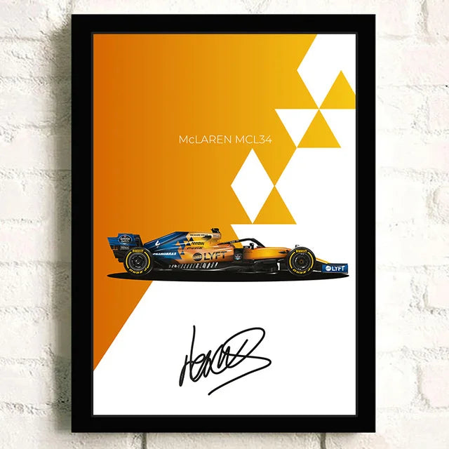 Decorative Formula 1 Poster – Racing Car Art for Walls