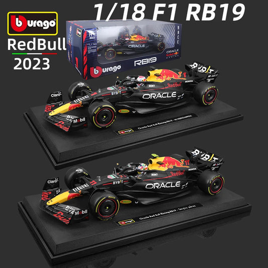 Premium Bburago 1:18 Large Size Red Bull RB19 F12023 #1 Max Verstappen #11 Sérgio Perez
