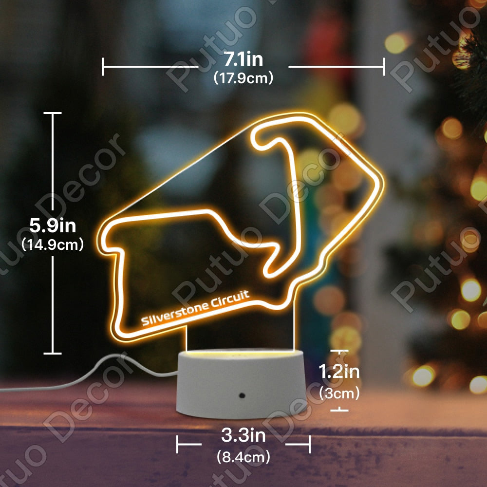 Lâmpada de Mesa F1 Competition Racing Track Acrylic