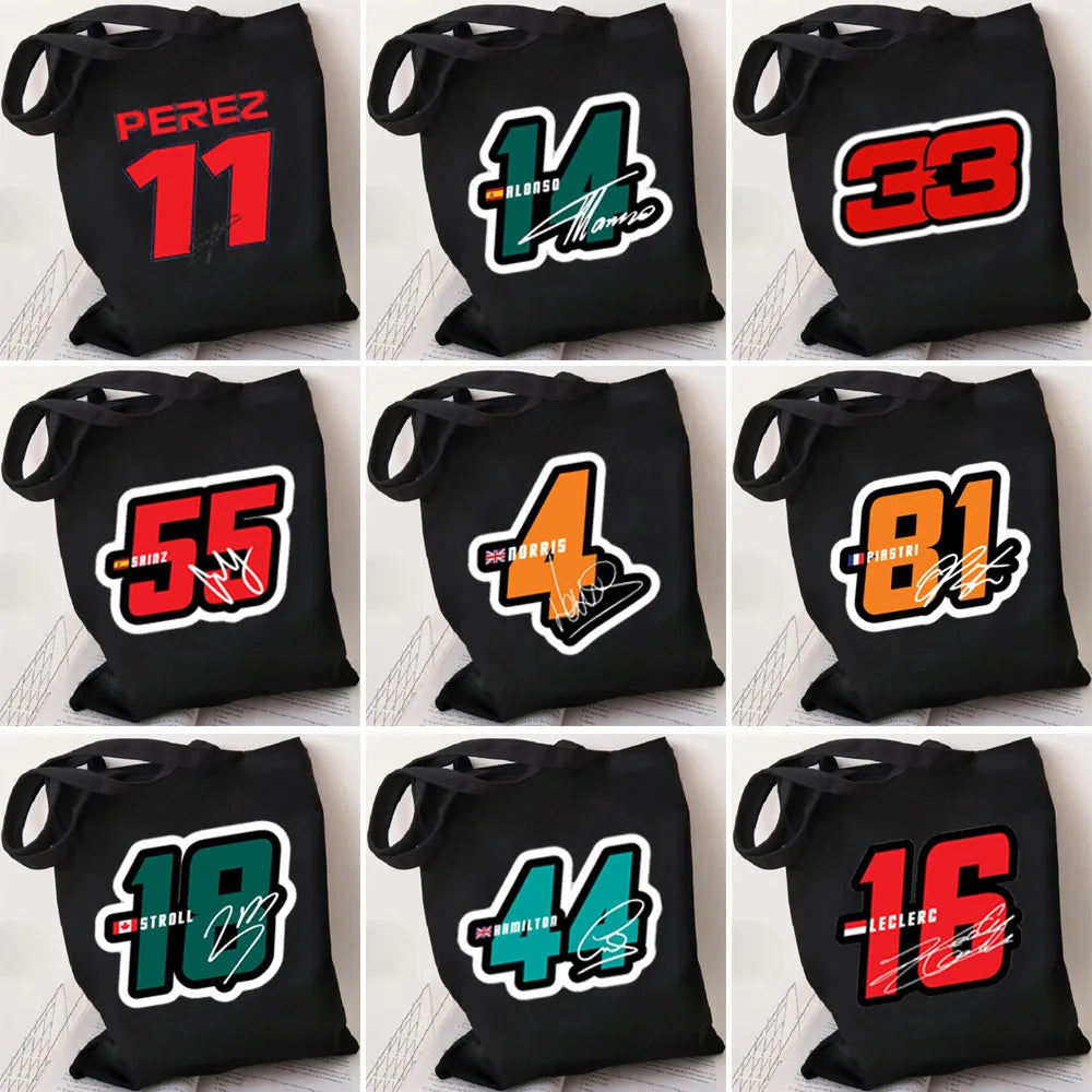 F1 Racers Numbers Reusable Shopping Bag