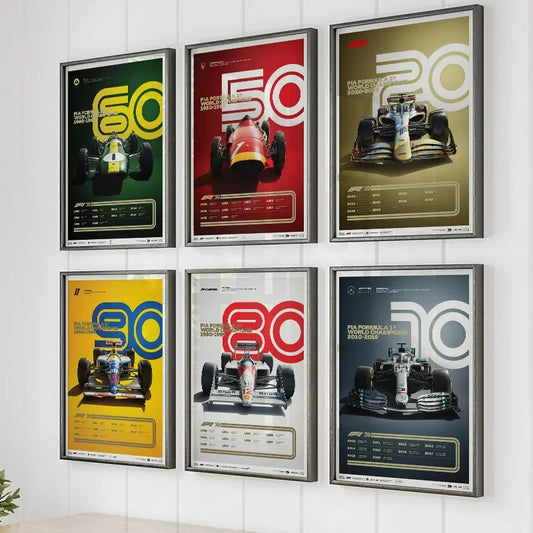 Posters Décadas Formula 1 50S - 20S