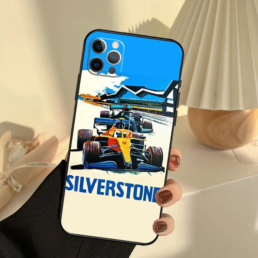 Iphone Case Formula 1 Silverstone Classic Poster Style - Silicone