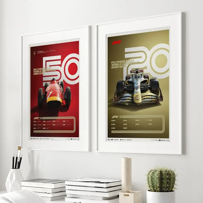 Formula 1 Decades Posters 50S - 20S