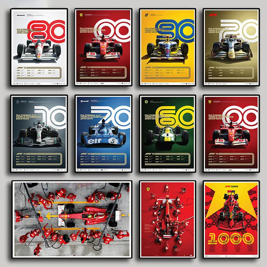 Formula 1 Decades Posters 50S - 20S