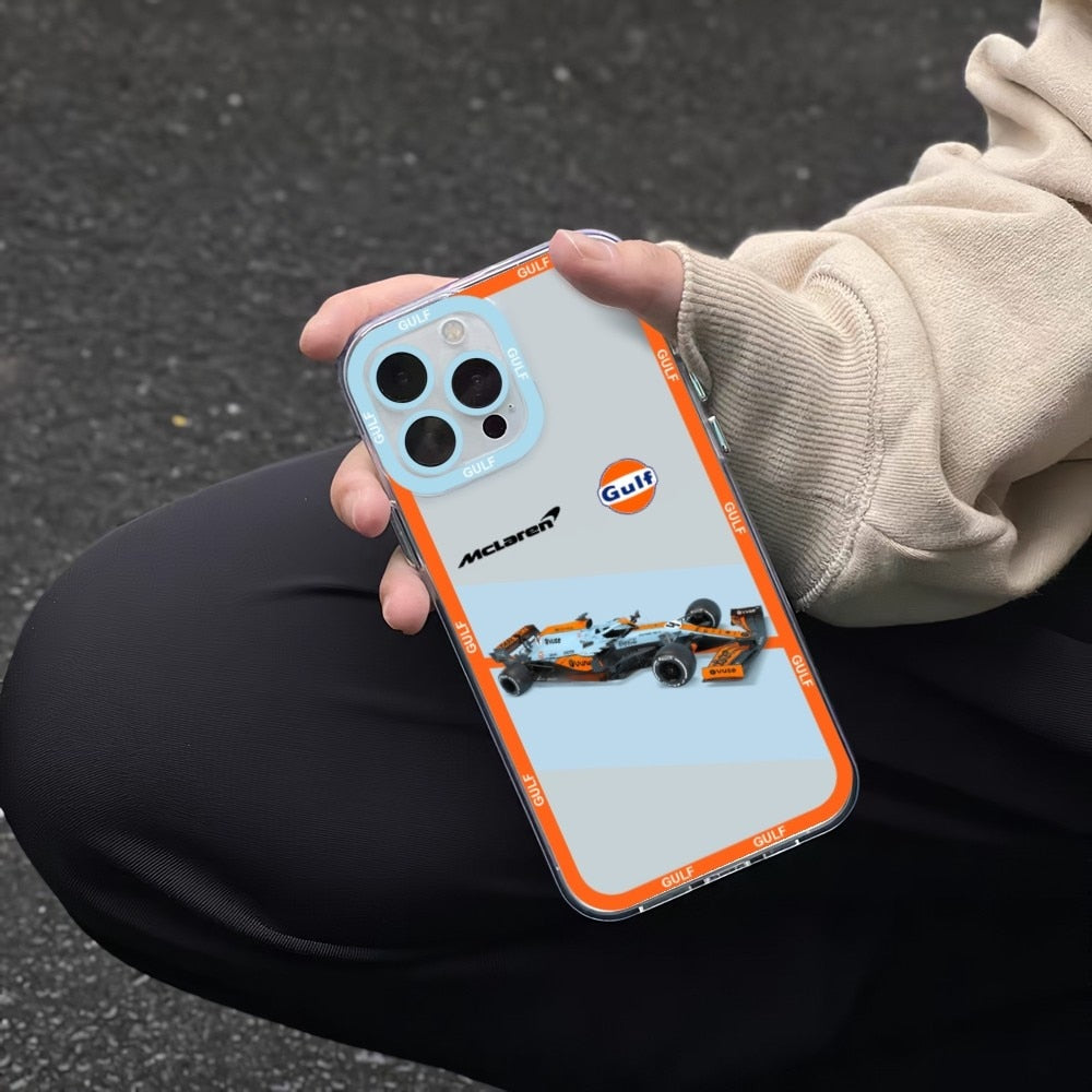 Mclaren Gulf Racing Silicone Iphone Case