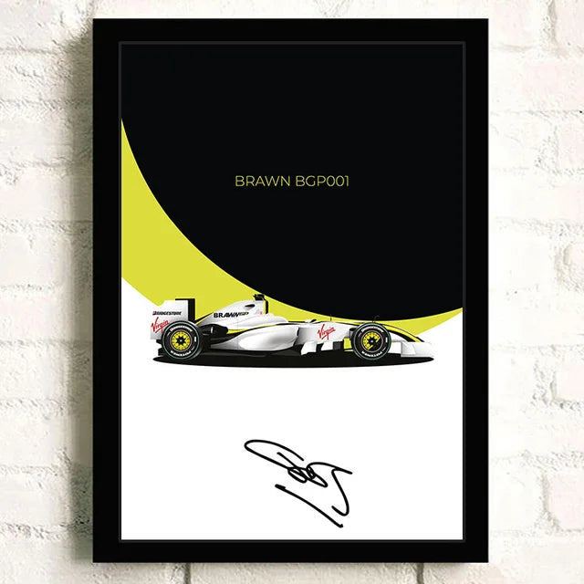 Decorative Formula 1 Poster – Racing Car Art for Walls