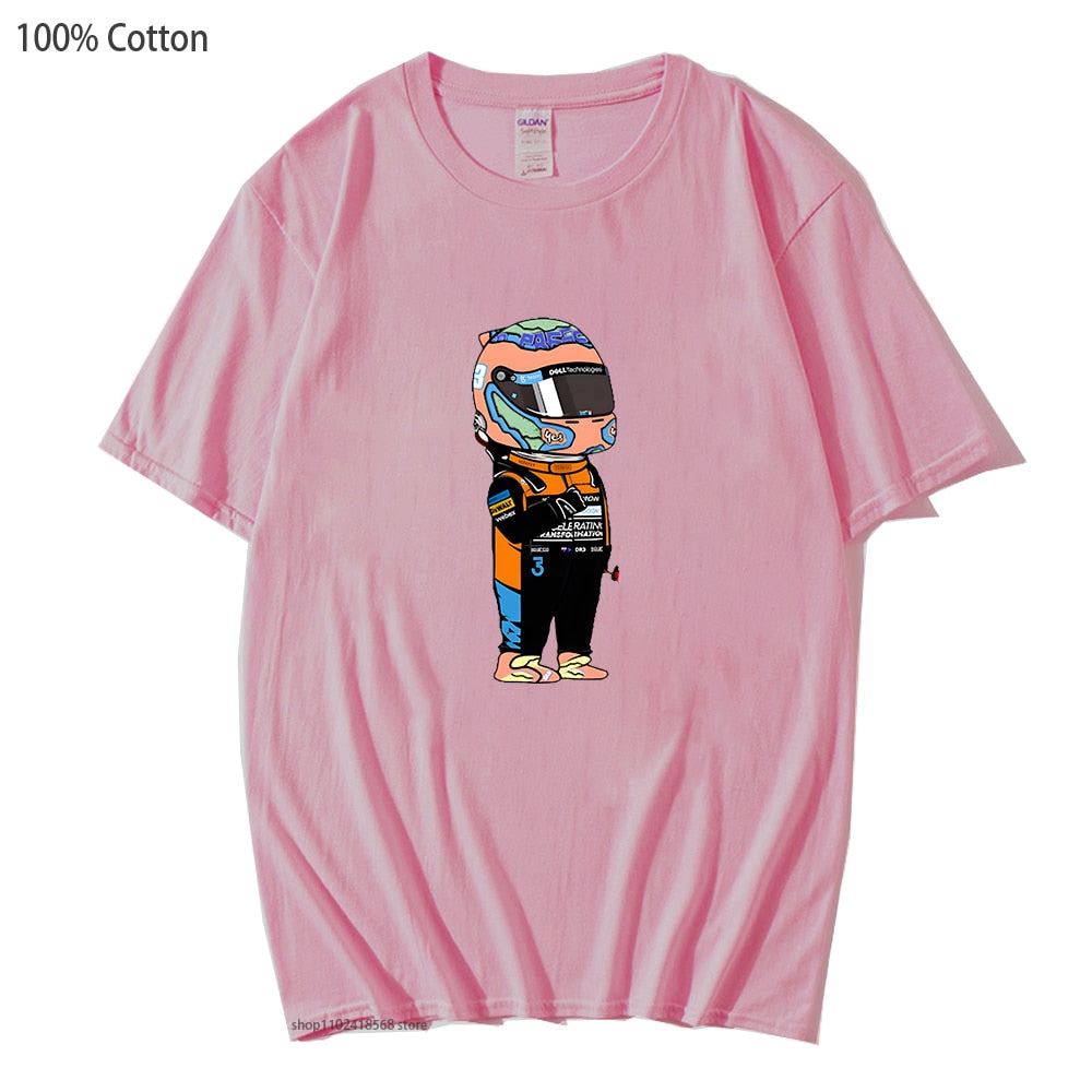 T-Shirt Cartoon Daniel Ricciardo Unisex - 100% Cotton