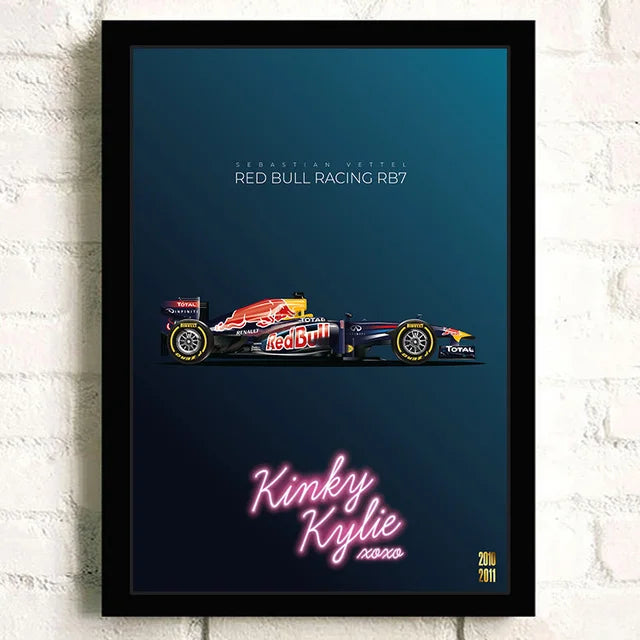 Decorative Formula 1 Poster – Racing Car Art for Walls